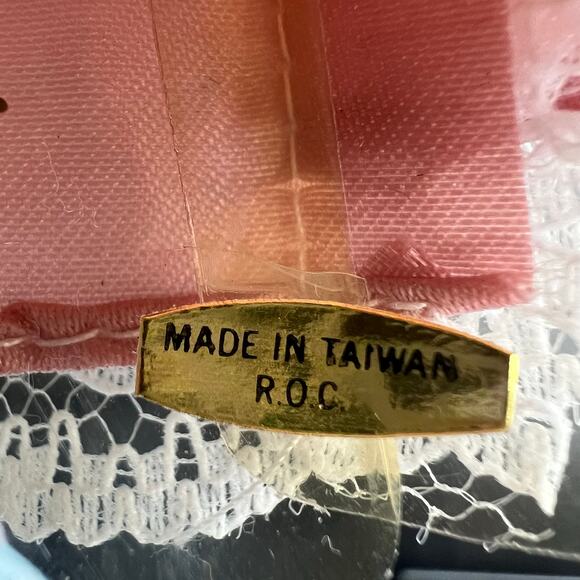 Pink and White Angel Christmas Tree Topper-9 inches Porcelain Head Small 9.5 in - Picture 8 of 9